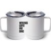 10 oz. White Stainless Steel Coffee Mug Thumbnail