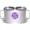 10 oz. White Stainless Steel Coffee Mug Thumbnail