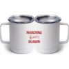 10 oz. White Stainless Steel Coffee Mug Thumbnail