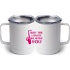 10 oz. White Stainless Steel Coffee Mug Thumbnail