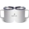 10 oz. White Stainless Steel Coffee Mug Thumbnail