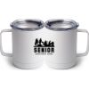 10 oz. White Stainless Steel Coffee Mug Thumbnail