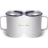 10 oz. White Stainless Steel Coffee Mug Thumbnail