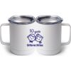 10 oz. White Stainless Steel Coffee Mug Thumbnail