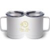 10 oz. White Stainless Steel Coffee Mug Thumbnail