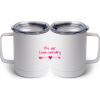 10 oz. White Stainless Steel Coffee Mug Thumbnail