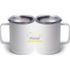 10 oz. White Stainless Steel Coffee Mug Thumbnail