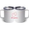 10 oz. White Stainless Steel Coffee Mug Thumbnail