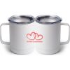 10 oz. White Stainless Steel Coffee Mug Thumbnail