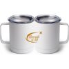 10 oz. White Stainless Steel Coffee Mug Thumbnail