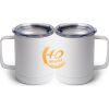 10 oz. White Stainless Steel Coffee Mug Thumbnail