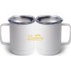 10 oz. White Stainless Steel Coffee Mug Thumbnail