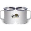 10 oz. White Stainless Steel Coffee Mug Thumbnail