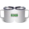 10 oz. White Stainless Steel Coffee Mug Thumbnail