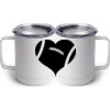 10 oz. White Stainless Steel Coffee Mug Thumbnail
