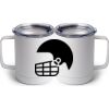 10 oz. White Stainless Steel Coffee Mug Thumbnail