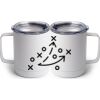 10 oz. White Stainless Steel Coffee Mug Thumbnail