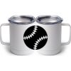 10 oz. White Stainless Steel Coffee Mug Thumbnail