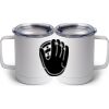 10 oz. White Stainless Steel Coffee Mug Thumbnail