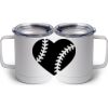 10 oz. White Stainless Steel Coffee Mug Thumbnail
