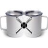 10 oz. White Stainless Steel Coffee Mug Thumbnail