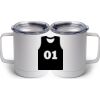 10 oz. White Stainless Steel Coffee Mug Thumbnail