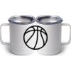 10 oz. White Stainless Steel Coffee Mug Thumbnail