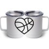 10 oz. White Stainless Steel Coffee Mug Thumbnail