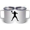10 oz. White Stainless Steel Coffee Mug Thumbnail