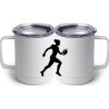 10 oz. White Stainless Steel Coffee Mug Thumbnail