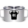 10 oz. White Stainless Steel Coffee Mug Thumbnail