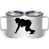 10 oz. White Stainless Steel Coffee Mug Thumbnail