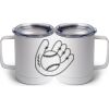 10 oz. White Stainless Steel Coffee Mug Thumbnail