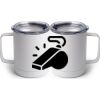 10 oz. White Stainless Steel Coffee Mug Thumbnail