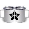 10 oz. White Stainless Steel Coffee Mug Thumbnail
