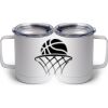 10 oz. White Stainless Steel Coffee Mug Thumbnail