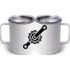 10 oz. White Stainless Steel Coffee Mug Thumbnail