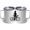 10 oz. White Stainless Steel Coffee Mug Thumbnail