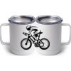 10 oz. White Stainless Steel Coffee Mug Thumbnail