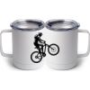 10 oz. White Stainless Steel Coffee Mug Thumbnail