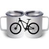 10 oz. White Stainless Steel Coffee Mug Thumbnail