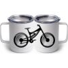 10 oz. White Stainless Steel Coffee Mug Thumbnail