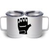 10 oz. White Stainless Steel Coffee Mug Thumbnail