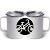 10 oz. White Stainless Steel Coffee Mug Thumbnail