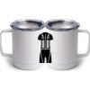 10 oz. White Stainless Steel Coffee Mug Thumbnail