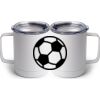 10 oz. White Stainless Steel Coffee Mug Thumbnail