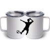 10 oz. White Stainless Steel Coffee Mug Thumbnail