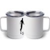 10 oz. White Stainless Steel Coffee Mug Thumbnail