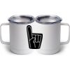 10 oz. White Stainless Steel Coffee Mug Thumbnail