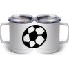 10 oz. White Stainless Steel Coffee Mug Thumbnail